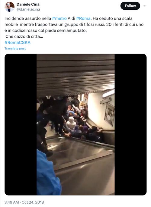 明查 視頻里導致乘客跌落發生擠踏的自動扶梯是 中國制造