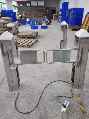 YT-55-超市鏡面方柱擺閘 小區門禁擺閘刷卡擺閘_圓柱擺閘,方柱擺閘,地鐵翼閘,工地擺閘,超市感應門_供應信息_中國安防展覽網