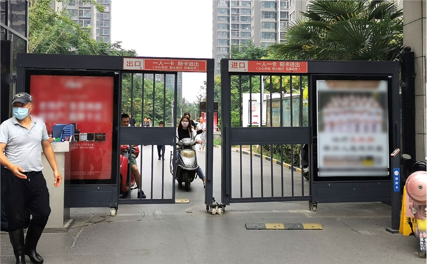 景源jy-s26刷卡廣告平移門定做人行道自動門社區平移門生產_參數_